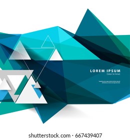 Modern Graphic/Design Elements. Abstract Template with Clean Minimal Style. Triangles in White Background