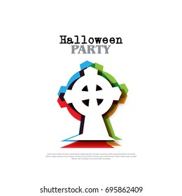 Modern Graphic/Design Elements. Abstract Template with Clean Minimal Style. Halloween Layout/Cover Background