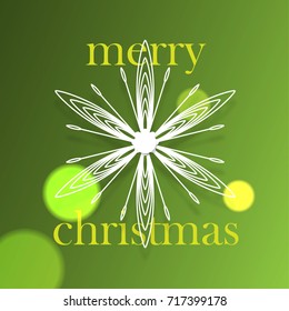 Modern Graphic/Design Elements. Abstract Template with Clean Minimal Style. Paper Snow Flake for Christmas Layout/Cover Background