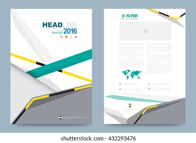 Modern gray Cover design template. Vector illustration. Use for annual report brochure flyer, Leaflet presentation background, layout in A4 size