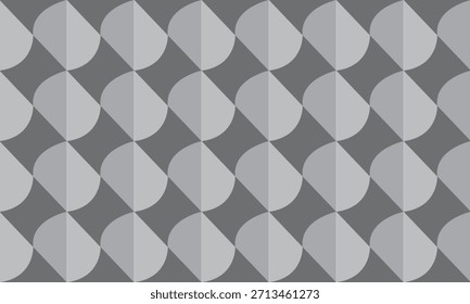 Modern Gray Geometric Seamless Pattern