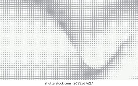 Modern Gray Halftone Pattern: Abstract Circle Grid for Contemporary Designs and Graphic Layouts, Enhancing Visual Texture in Web Backgrounds and Print Projects
