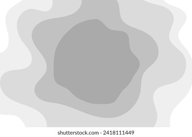 Modern Gray Liquid Frame Background. Cosmetic Wallpaper. Beauty Banner. Vector Illustration. Backdrop