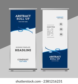 modern great business roll up  banner design with Yellow   shapes