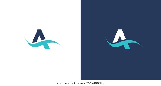 Modern and great letter A initials logo design 