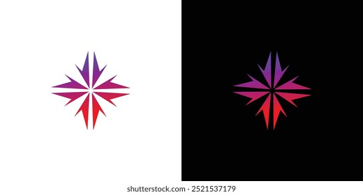 Modern and great star icon logo design	