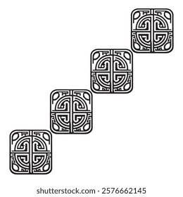 Modern Greek abstract geometric pattern background