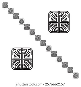 Modern Greek abstract geometric pattern background
