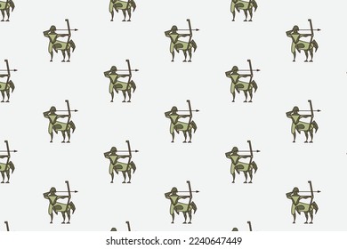 Modern Greek Warrior pattern design and illustration art