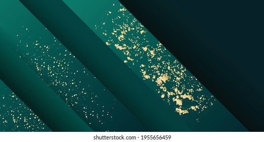 Modern green 3d background. Dynamic abstract shapes composition. Abstract background modern futuristic graphic. Vector tech background texture design, flier, presentation design, poster, banner