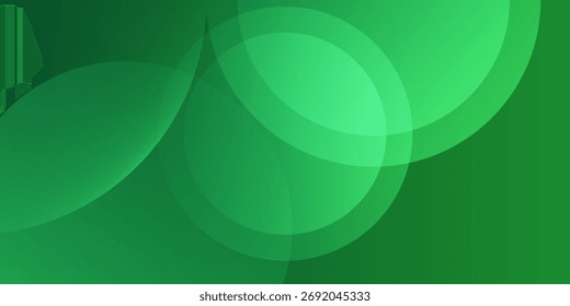 Fondo abstracto verde moderno con patrón de onda circular y gradiente suave. Perfecto para temas ecológicos, Plantillas de negocios, Anuncios tecnológicos o diseños ambientales.