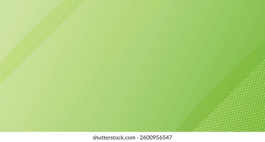 Modern green abstract background with diagonal shapes and dotted patterns. Perfect for digital designs, presentations, and brandin