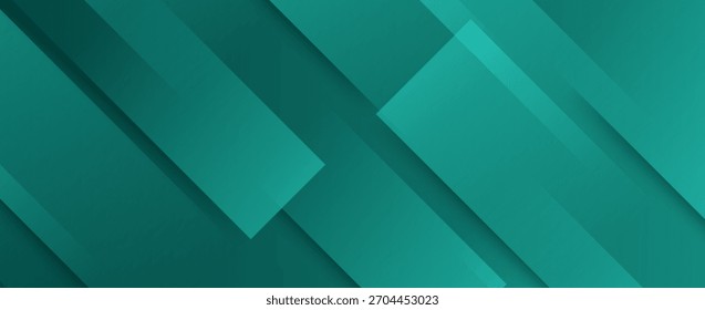 Fondo abstracto verde moderno con rectángulos geométricos en capas.