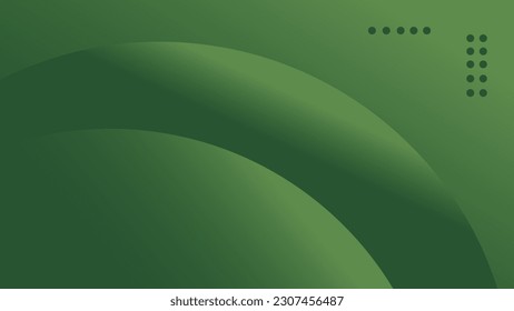 Fondo de resumen verde moderno con concepto de presentación vectorial de formas