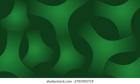 Modern green abstract background with soft gradients and organic flowing shapes. Perfect for eco design, nature themes, posters, or digital presentations.