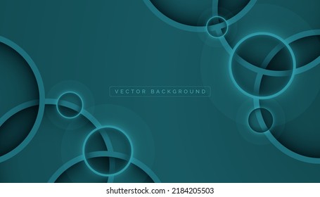 fondo geométrico abstracto verde moderno, fondo de círculo verde