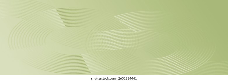 Modern green abstract horizontal banner background with glowing geometric lines.Suitable for covers, brochures, presentations, flyers. vector.