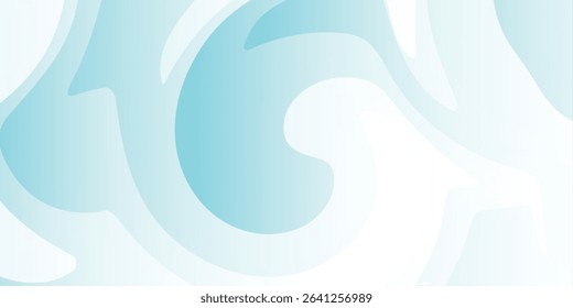 modern green abstract lines wave art for banner and cover