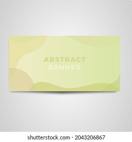modern green abstract web banner template