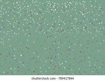 Modern green background with barely visible transparent bubbles. Vector Illustration