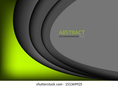 Modern Green background dimension 3d overlap graphic message board for text and message design frame line shadow for modern web design , vector