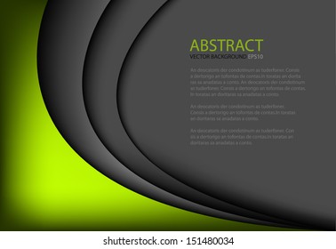 Modern green background dimension 3d overlap graphic message board for text and message design frame line shadow for modern web design , vector