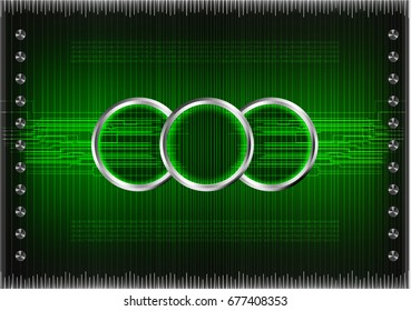 Modern green background, high technology. 2d illustration  