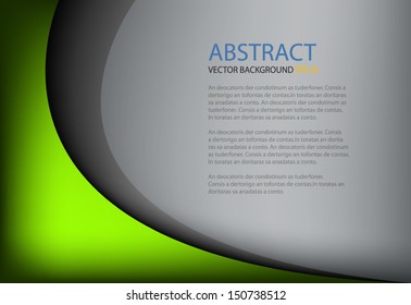 Modern green background vector dimension 3d overlap graphic message board for text and message design frame line shadow for modern web design