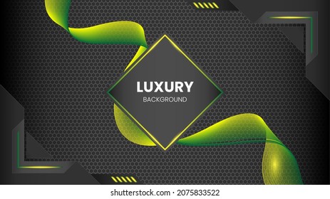 Modern Green Background With wavy and geometric texture