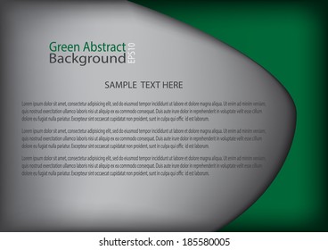 Modern Green background,copy space for text and message with line shadow used for web design ,EPS10