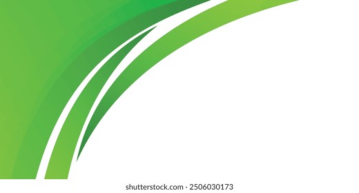 Modern green banner background. Graphic design banner pattern background template with dynamic wave shapes. vector ilustrasi