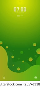 modern green bubble fluid splash screen ui wallpaper mobile background