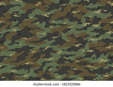 Modern Green camouflage seamless pattern. Camo vector background illustration for web, banner, backdrop or surface design use