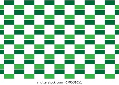 Modern green checkered pattern