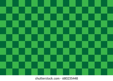 Modern green chessboard pattern