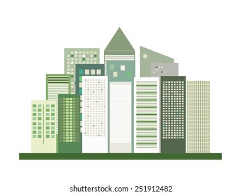 Modern Green City Concept