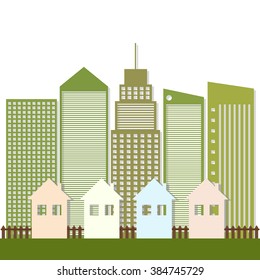Modern Green City Concept