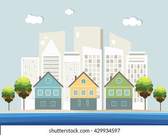 Modern Green City Concept