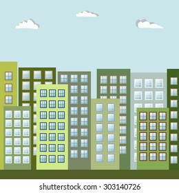 Modern Green City, Think Green Concept