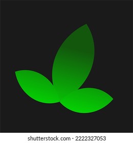 Diseño del logotipo del vector de la ilustración de color verde moderno