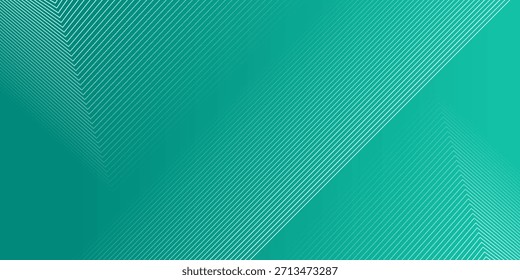 Fondo abstracto de línea diagonal verde moderno con degradado suave y patrones de rayas en capas, ideal para temas de tecnología, marca corporativa, presentaciones digitales, Anuncios de Web, carteles. Eps10.