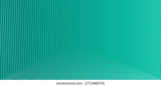 Fondo abstracto de línea diagonal verde moderno con degradado suave y patrones de rayas en capas, ideal para temas de tecnología, marca corporativa, presentaciones digitales, Anuncios de Web, carteles. Eps10.