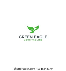 Modern green eagle logo