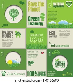 Modern green ecology Design Layout