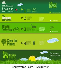 Modern green ecology Design Layout