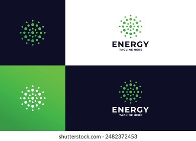 Modern Green energy logo design