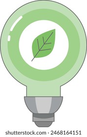 Modern green environmental ecology icon
