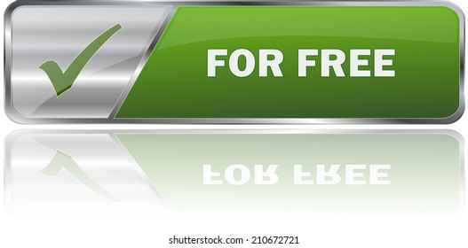 modern green for free sign