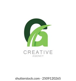 Modern Green G Logo for Creative Agency Design
