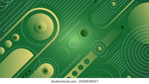 Modern green geometric background vector design in eps 10